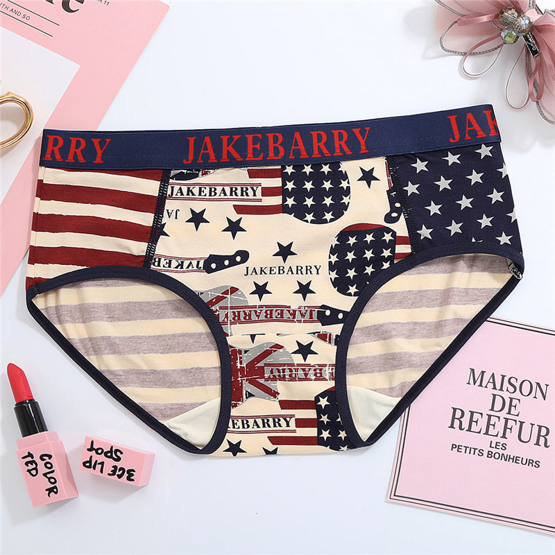 Any 2 sexy European and American style comfortable women's briefs pure cotton modal cotton mid-waist breathable