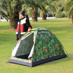 Outdoor Camouflage Single 1 Double Camping Outdoor Sun Protection and Rainproof Hand-Built Fully Automatic Quick-Open Fishing Indoor Tent