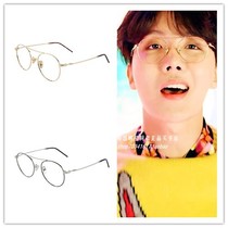 Limited time discount Korea] Bulletproof Youth League BTS Zheng No Tin metal full frame glasses anti-blue light UV