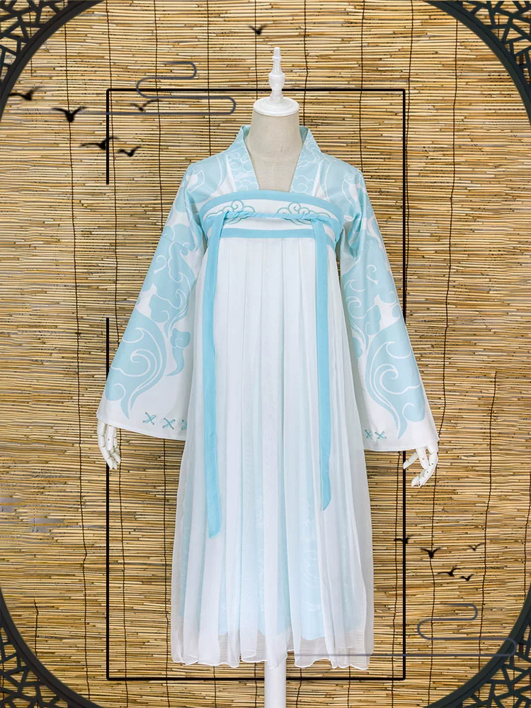 Genuine summer Hanfu, fitted long skirt, cosplay, high waist