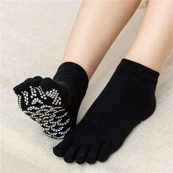 Professional yoga socks non-slip toe socks for women beginners yoga pure cotton autumn and winter Pilates socks fitness dance