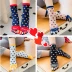 Phim hoạt hình dễ thương vớ cotton năm ngón trong ống cotton của phụ nữ năm ngón vớ vớ năm ngón vớ cotton của phụ nữ dày