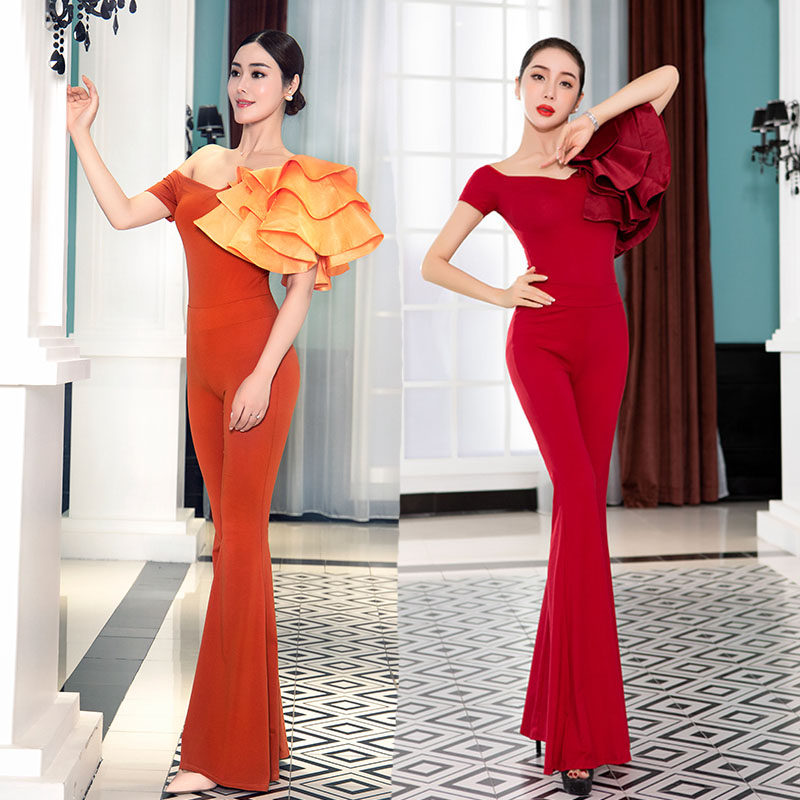 Body suit gift Yiyi female 2022 new Chinese modern dance model temperament training skills professional host broadcast