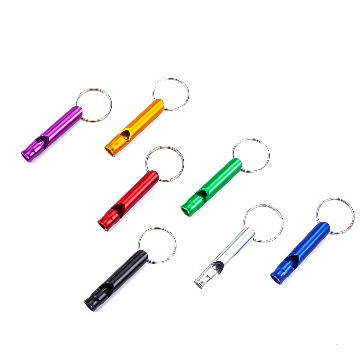 Aluminum Alloy Small Mouth Whistle Outdoor Emergency Supplies First Aid Kit Emergency Equipment Pendant Outdoor Supplies Gift