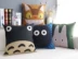 loạt chinchillas Hayao Miyazaki quanh tatami văn phòng đệm sofa đệm bìa bông gối - Trở lại đệm / Bolsters