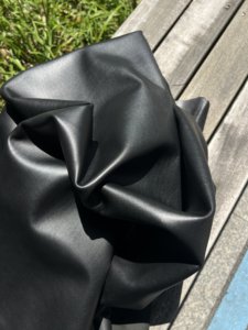 Italian Black J Brand Original Nappa Calfskin 1.2mm Handmade Leather for Bags DIY First Layer Cowhide