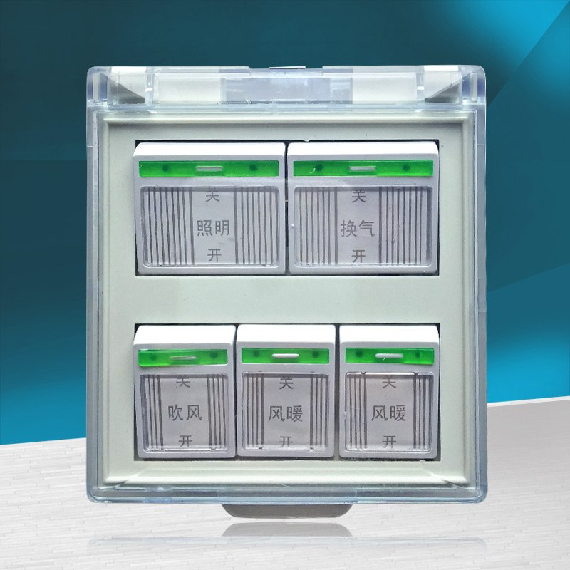 Clamshell Bath Master Universal Switch 5 Control PTC Superconducting Bath Master Five-Open Control 16A Waterproof Bath Master Special Switch Box