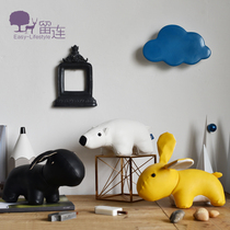 Liulian modern minimalist polar bear rabbit cortex paparazzi Stuffed Animal Doll Living-room Home Bedroom Adornment