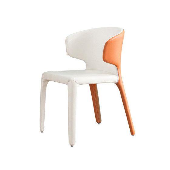Dining chair Nordic simple home backrest desk internet celebrity chair model room designer furniture shaped cotton leisure chair