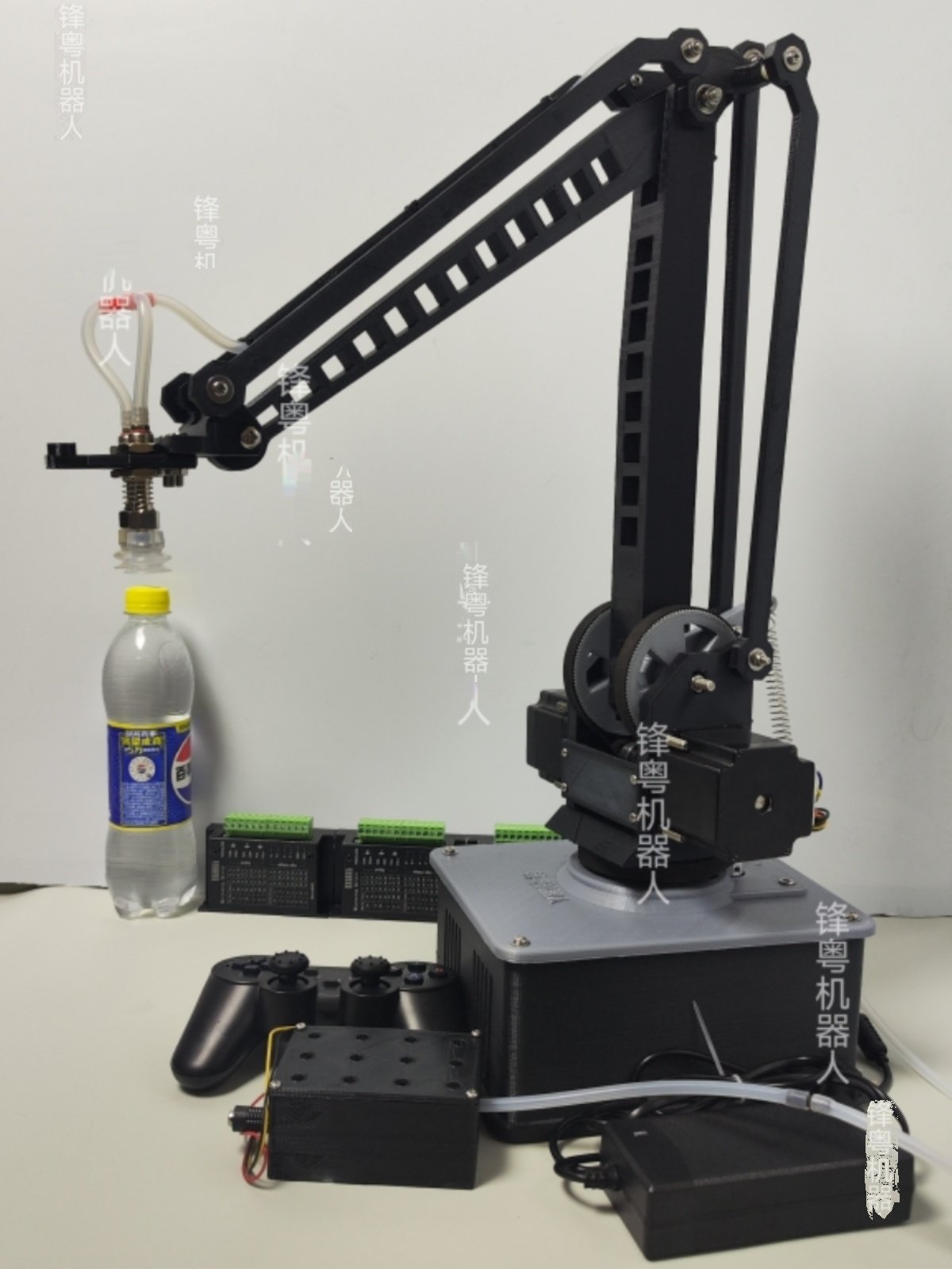 Stepper Motor Robotic Arm Small Ypro Version, Load 0.8Kg/Usb Serial Port/Ps2 Teaching/Visual/3D Printing