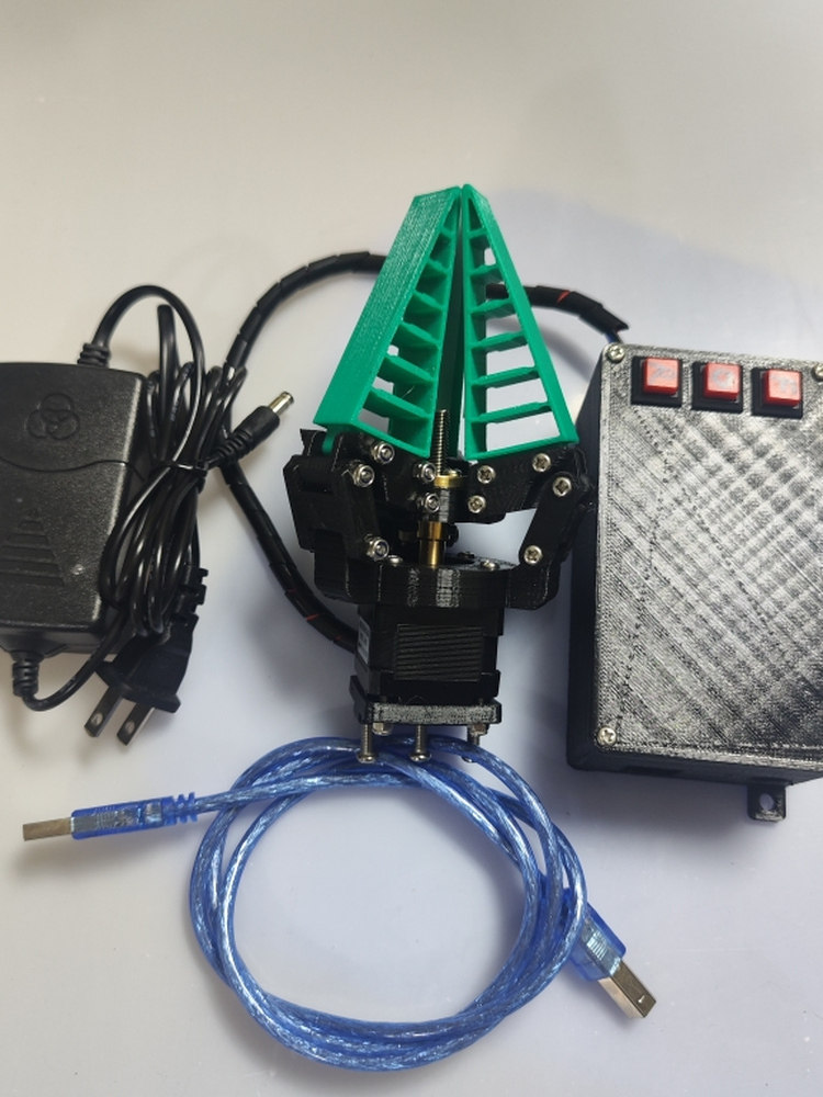 35 Stepper Motor Flexible Gripper, with Limit Switch/Embedded Copper Sleeve/2 or 3 Claws/Programmable/Open-Source/Host Computer