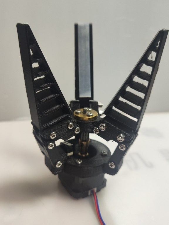 35 Stepper Motor Flexible Gripper, with Limit Switch/Embedded Copper Sleeve/2 or 3 Claws/Programmable/Open-Source/Host Computer