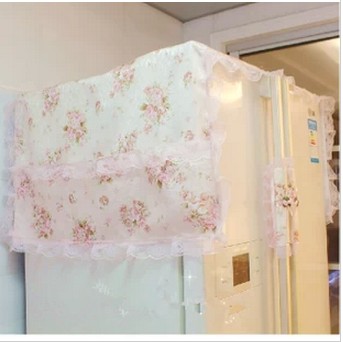 Refrigerator Dust Resistant Cover Towels Garden Cloth Art Lace Single Open Double Switch Double Door Fridge Towel Fridge Cover Geb