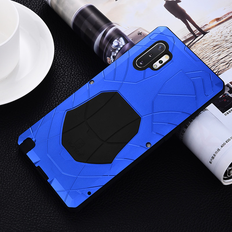 iMatch Water Resistant Shockproof Dust/Dirt/Snow-Proof Aluminum Metal Military Heavy Duty Armor Protection Case Cover for Samsung Galaxy Note 10 Plus & Samsung Galaxy Note 10