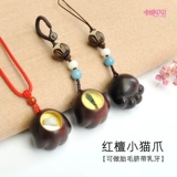 Подвеска для котенка положите волосы для волос для волос для волос в шнур шнур шнур для петли.