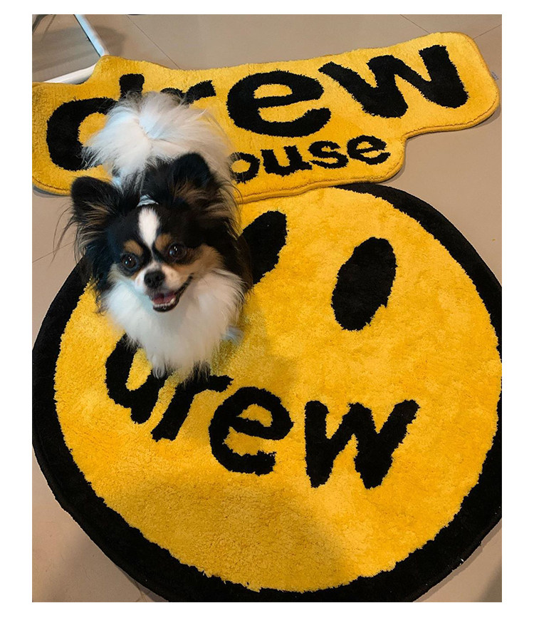 ковер 潮物woo drew house  logo rug 贾斯丁比伯快闪限定居家字母地毯