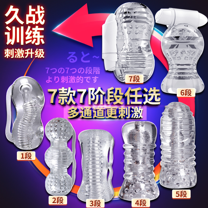 Glans trainer sensitivity reduction massager male penis aircraft cup sex toys male masturbation device