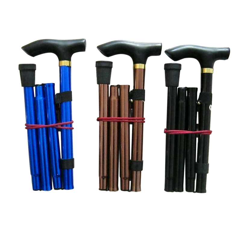 Aluminum alloy folding cane Telescopic Walking Stick Mountaineering Stick carrying convenience for the elderly Walking Stick Hand Crummy Walker