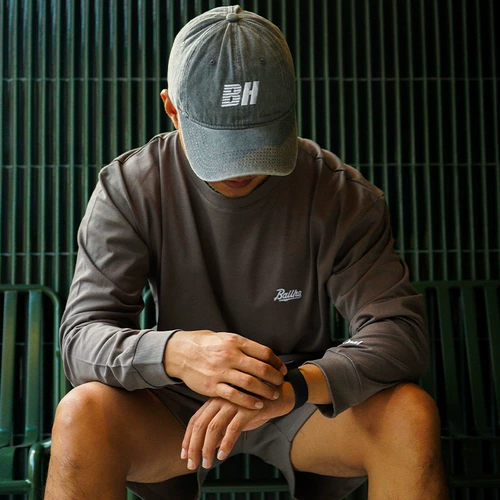 BALLHO Демисезонный спортивный лонгслив для спортзала, круглый воротник, впитывает пот и запах