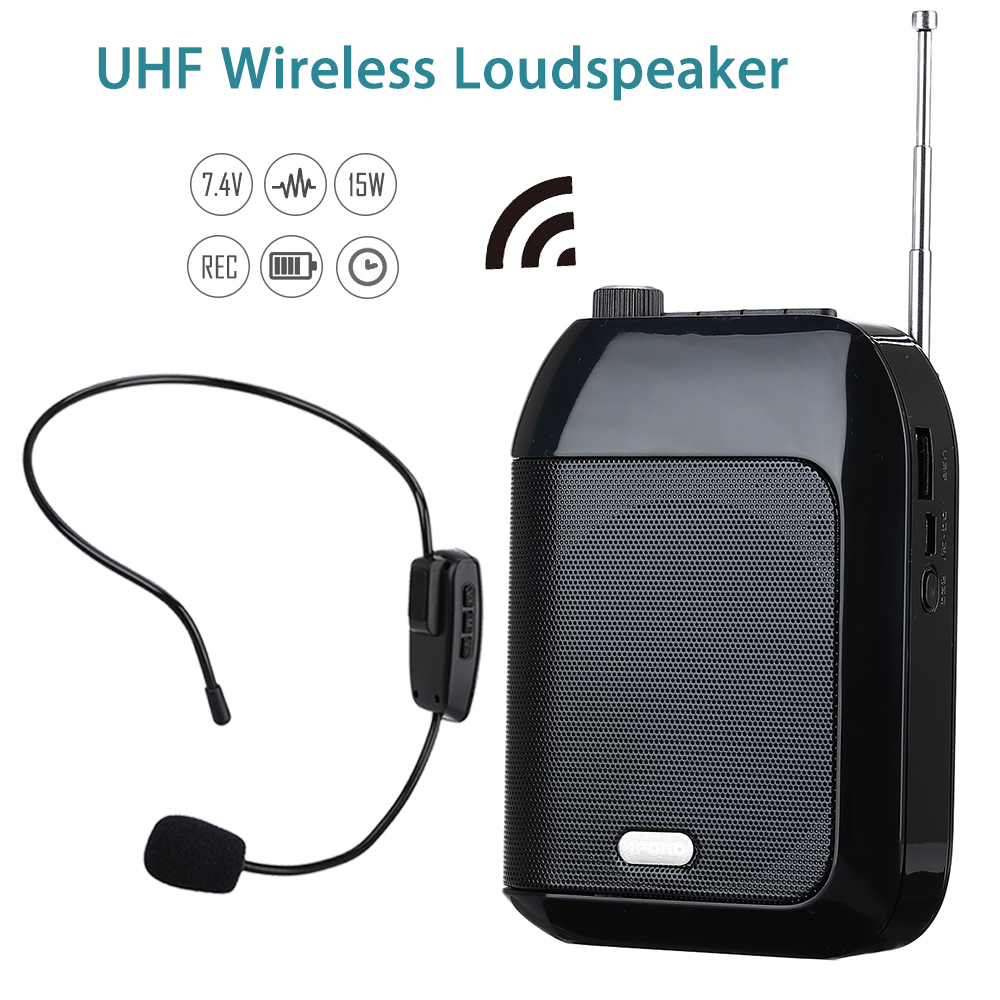 15W T9 UHF HautParleur Sans Fil Amplificateur de Voix Rechargeables pour RéunionTourisme 15W T9 UHF HautParleur Sans Fil Amplificateur de Voix Rechargeables pour RéunionTourisme