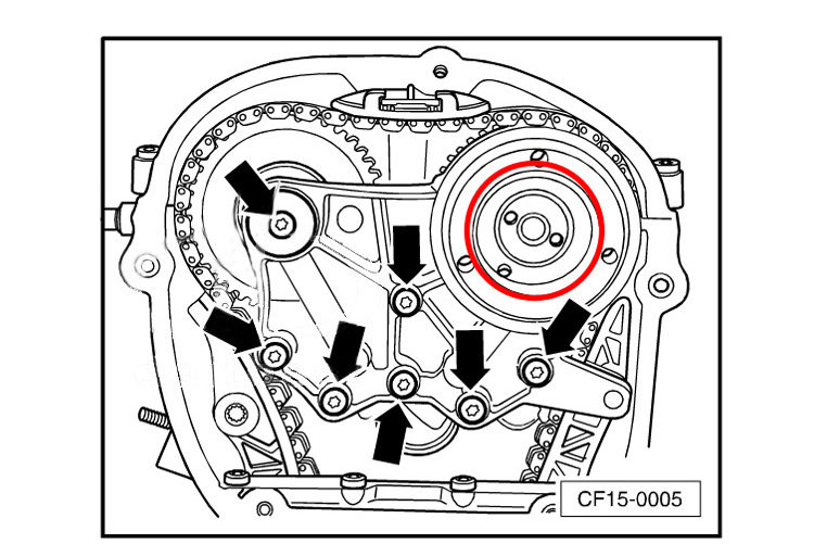 Volkswagen Audi 1.8 2.0T Magotan CC A4L Haorui EA888 engine timing special tool T10355