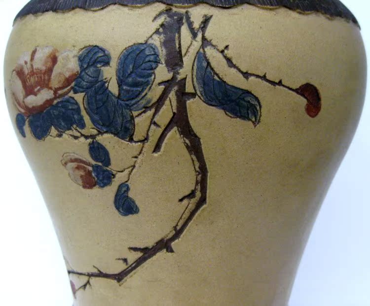 [Xishanzhai] Old Zisha Cộng hòa Trung Quốc bột phần bùn cũ màu tím cát mây vai Guanyin chai bốn. noi dat nung