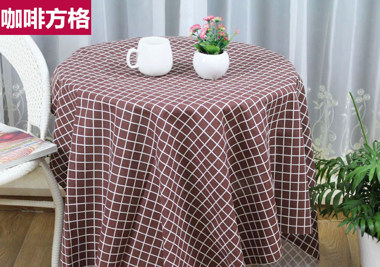 Chất liệu vải lanh cotton in vải lanh vải lanh sofa vải lanh hoa kẻ sọc vải thủ công tự làm khăn trải bàn cotton thô