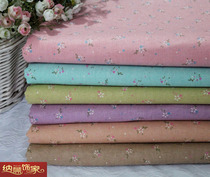 Printed hemp cloth sofa cotton linen pastoral floral cloth tablecloth background cloth handmade DIY printing fabric