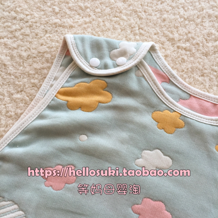 Nhật bản bé gạc túi ngủ bé nấm túi ngủ trẻ sơ sinh loại chống kick là mùa xuân, mùa hè và mùa thu