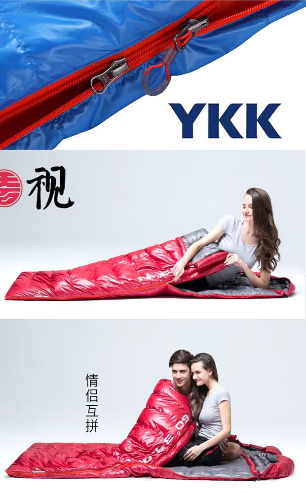 Tianshi xuống túi ngủ cắm trại ngoài trời lẫn nhau phong bì vịt xuống duvet chim cánh cụt gấu bắc cực âm -10 độ - Túi ngủ túi ngủ cho người lớn