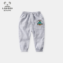 Price 69 (Clearance) Rabbi tree childrens clothing Boys anti-mosquito pants baby casual pants childrens summer pants