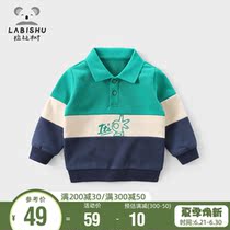 Selling Price 79 Rabbi Tree Boy Clothing Boy Necropolis for Spring and Autumn Childrens Hooded Sweatshirt Loose for the Undershirt