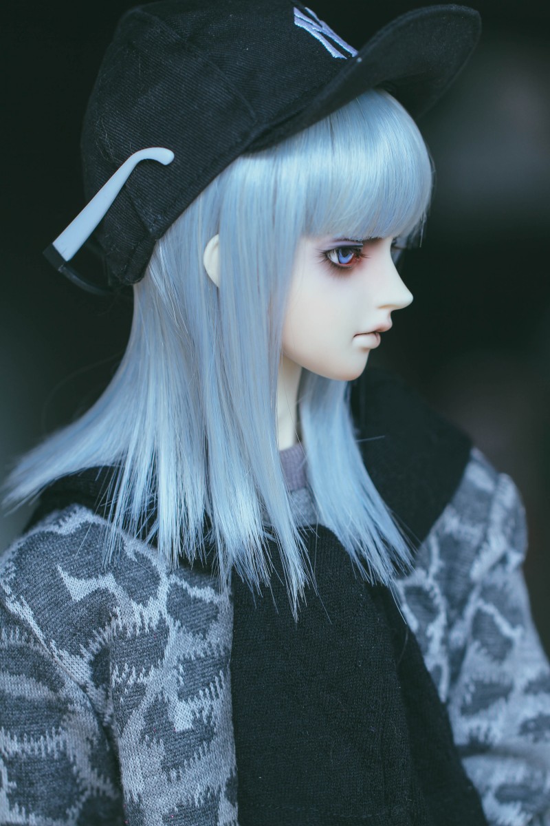 (falling A29) 1 3 Uncle BJD wig -22-24CM High temperature wire heat-resistant silk-Spot the sea