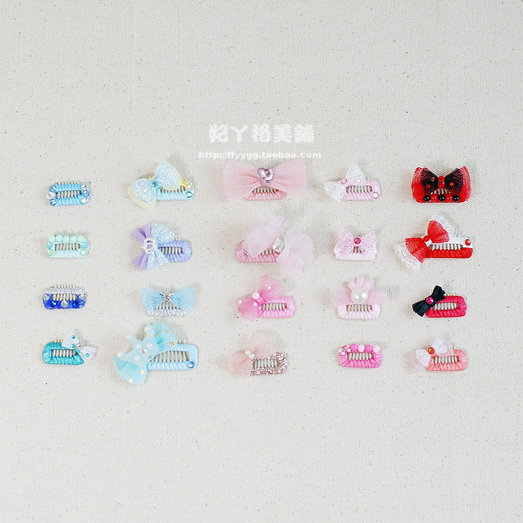 Pet Square Comb Clip BB Clips Miscellaneous hair clips 3 sizes Long hairy dog Remain liver