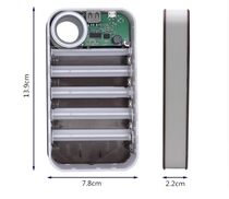 Spring-free welding mobile power box shell DIY set of 5-section charging treasure 18650 battery box motherboard DIY