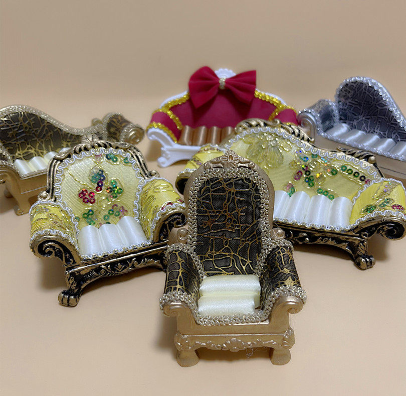 Thailand Buddha Pai four-sided small sofa ornaments storage box supply table base ornaments table rack hand dustproof display