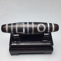 Tibetan high oil coated double heaven and earth calcified horseshoe pattern old dzi beads size 59 0x12 8mm material treasure