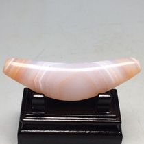 Natural silk-wrapped old agate horn with high oil coating Size 65x18mm Material Agate Chalcedony Old object