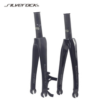 SILVEROCK Carbon fiber K3 PLUS retrofit 349 wheel set front fork folding bike light amount disc brake front fork