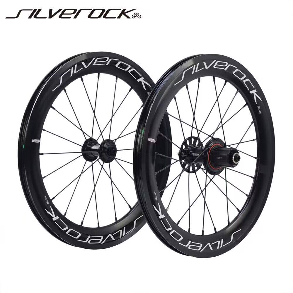 SILVEROCK SR40 aluminum alloy 16 inch 349 wheel set V brake Ferry folding car 8-11s High frame breaking wind C clip-Taobao