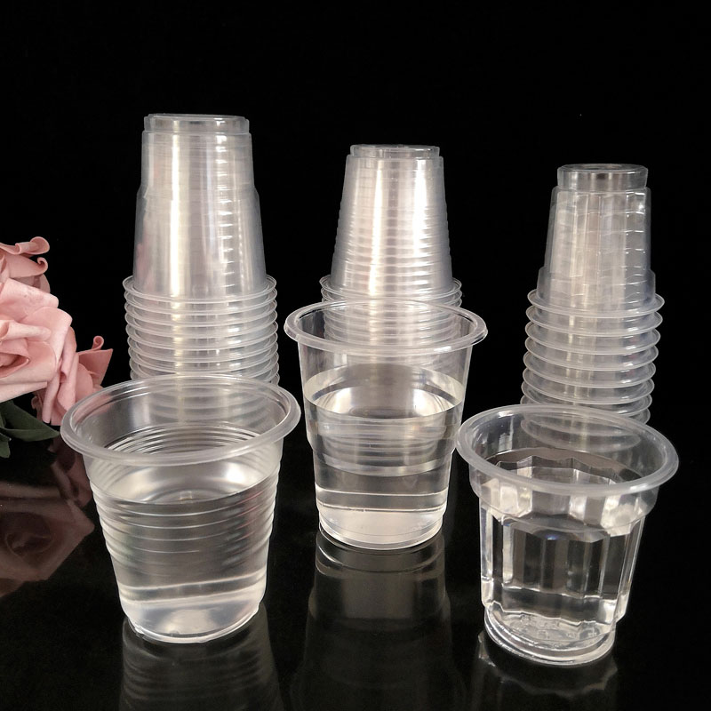 Disposable Cup plastic cup 1000 only thick aviation cup mouth Cup transparent cup tea cup whole piece water Cup wholesale