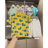 Футболка с коротким рукавом для мальчиков, детская летняя тонкая летняя одежда, детская одежда, 1 лет