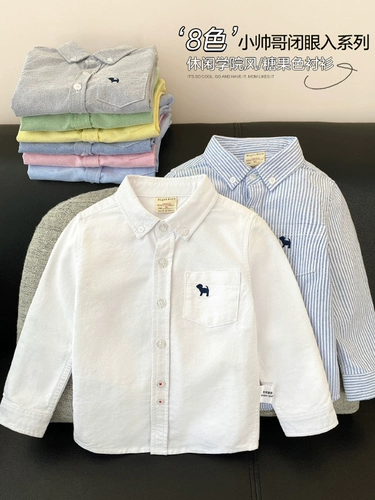 Весенняя детская рубашка, осенняя, детская одежда, 1 лет