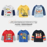 Лонгслив для мальчиков, приятная телу весенняя осенняя футболка, осеннее детское термобелье, детская одежда
