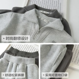 Спортивная весенняя осенняя толстовка для мальчиков для отдыха, детский комплект, детская одежда