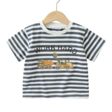 Хлопковая футболка с коротким рукавом для мальчиков, летняя детская летняя одежда, детская одежда