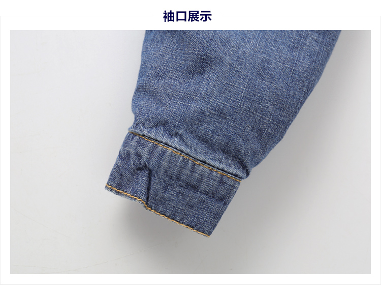 Bé trai dày áo denim ấm áp mùa thu đông trẻ em mặc áo sơ mi trẻ em sơ mi cộng với áo khoác nhung trẻ em thủy triều xu hướng quần áo trẻ em 2021