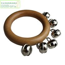 Log Ring Rattle Hand Rattle Childrens Kindergarten Early Education Orff Percussion Instrument Bell Music Training