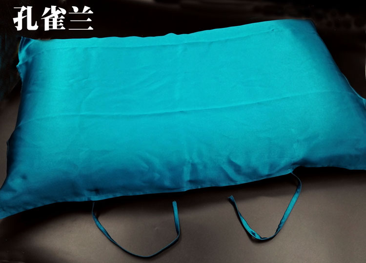 New lụa ren đơn giản một chiều 19 Mumi lụa nặng crepe satin tinh khiết lụa gối giường miễn phí - Khăn gối khăn choàng gối