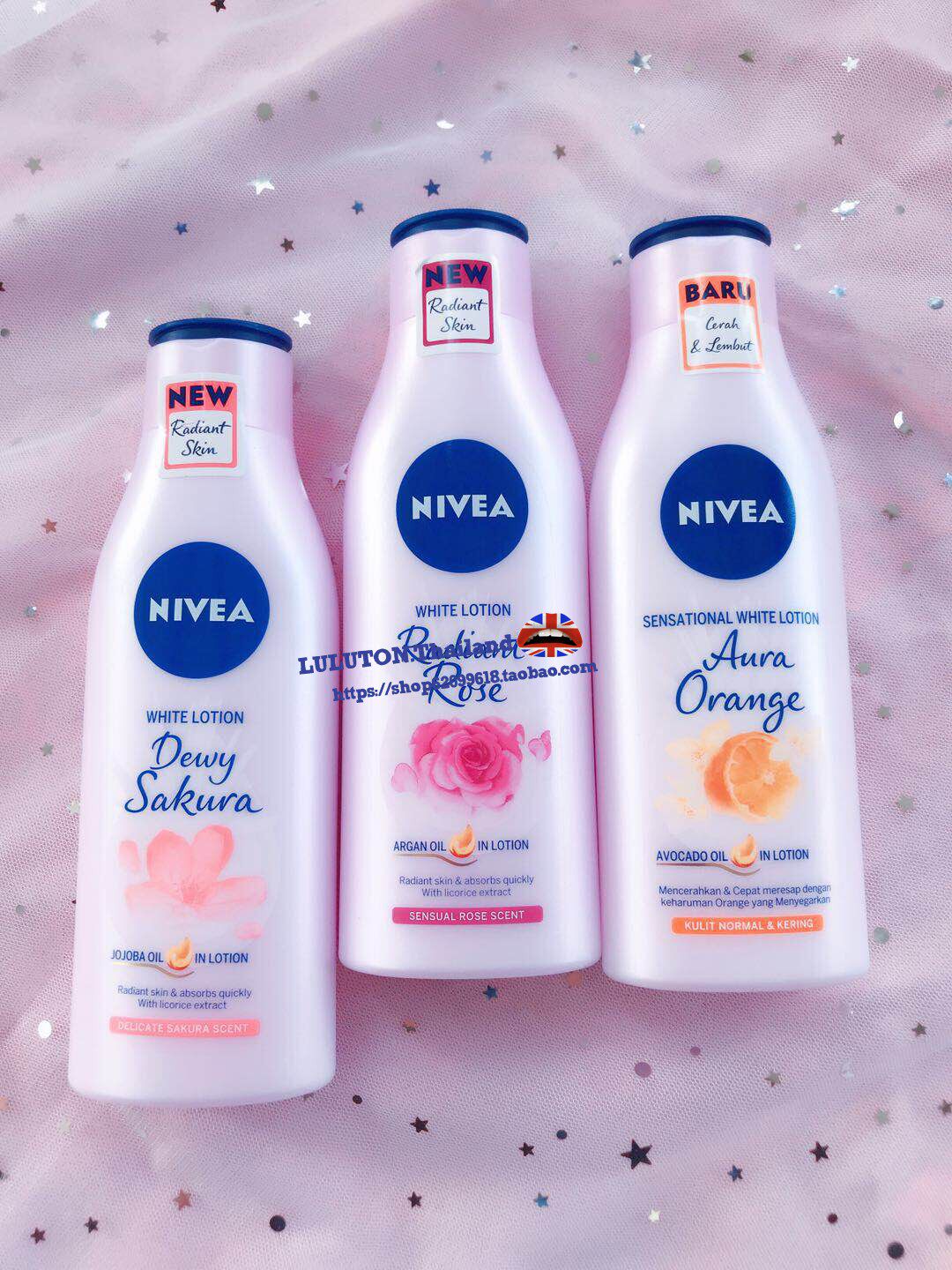 Thailand NIVEA NIVEA Nourishing Body Milk Cherry Rose Orange Jojoba Oil Avocado Oil Skin Care